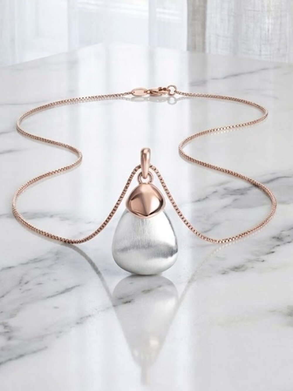 Ladies Gold Silver Necklace